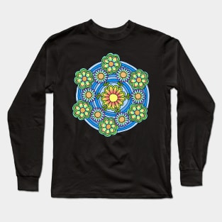 Colorful Spring Mandala Long Sleeve T-Shirt